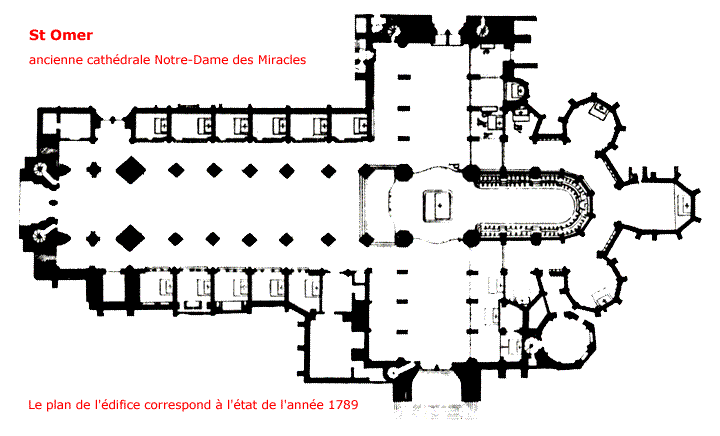 ancienne cathédrale N-D des miracles de St Omer